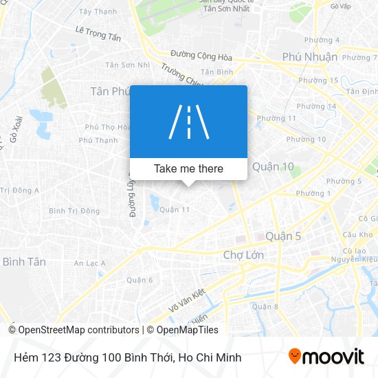 Hẻm 123 Đường 100 Bình Thới map