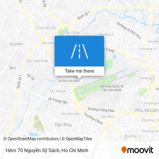 Hẻm 70 Nguyễn Sỹ Sách map