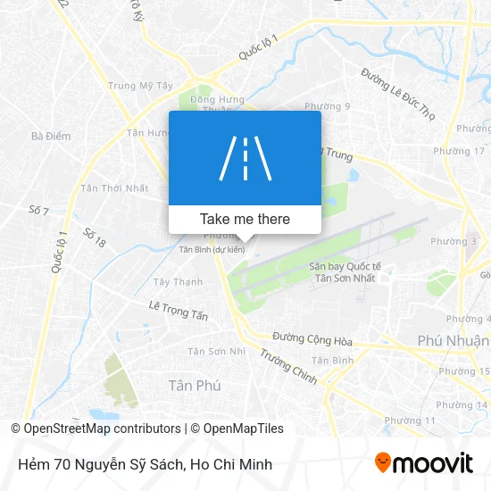 Hẻm 70 Nguyễn Sỹ Sách map