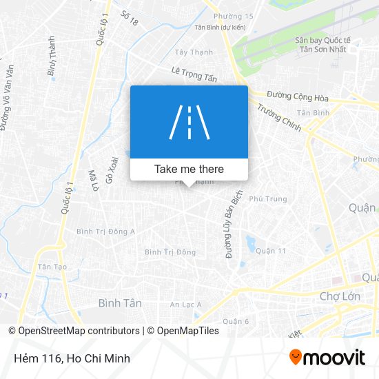 Hẻm 116 map