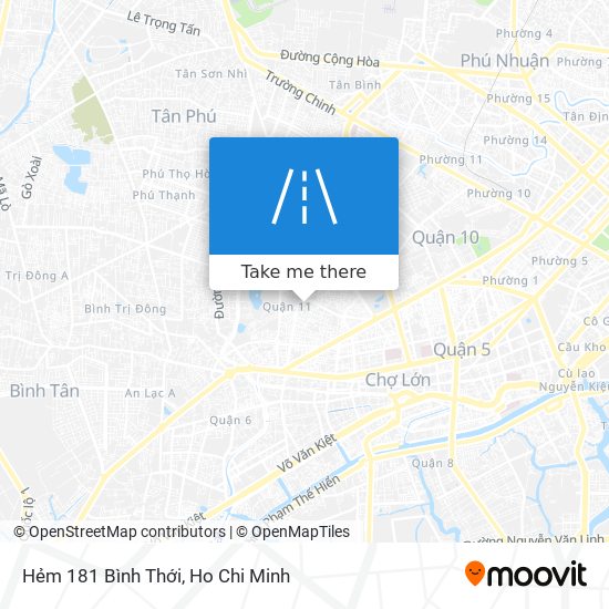 Hẻm 181 Bình Thới map