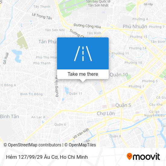 Hẻm 127/99/29 Âu Cơ map