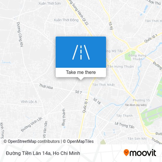 Đường Tiền Lân 14a map