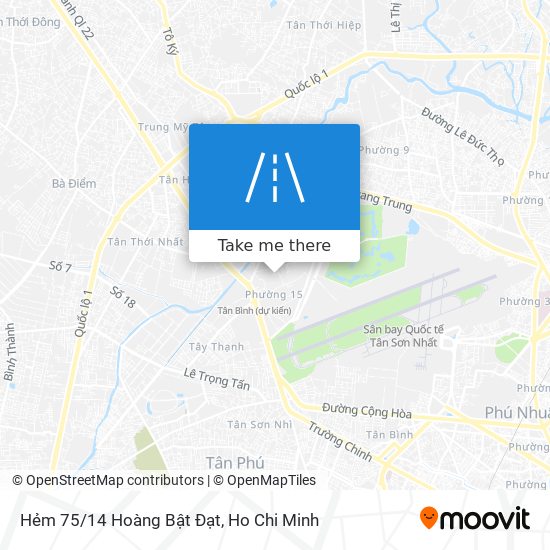 Hẻm 75/14 Hoàng Bật Đạt map