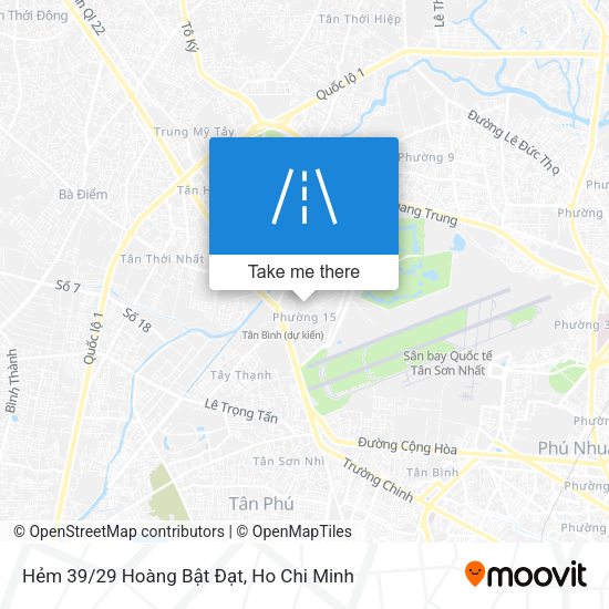 Hẻm 39/29 Hoàng Bật Đạt map