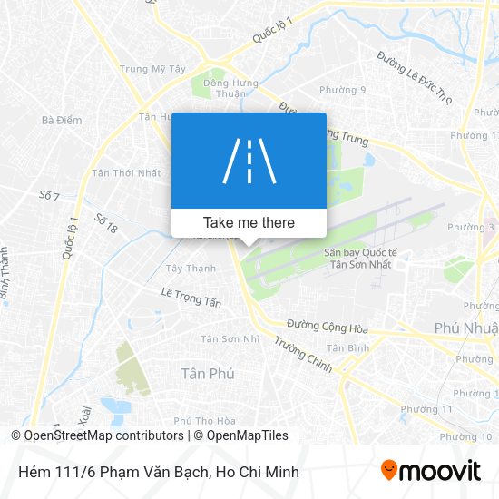 Hẻm 111/6 Phạm Văn Bạch map