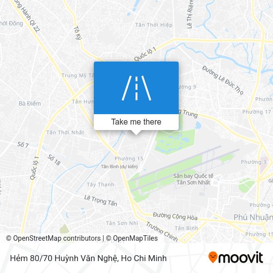Hẻm 80/70 Huỳnh Văn Nghệ map
