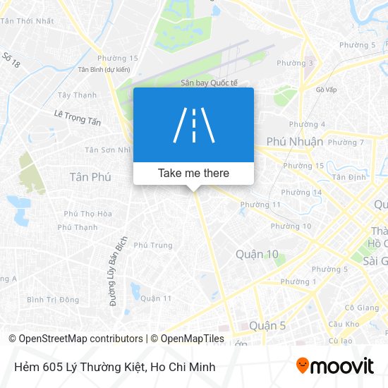 Hẻm 605 Lý Thường Kiệt map