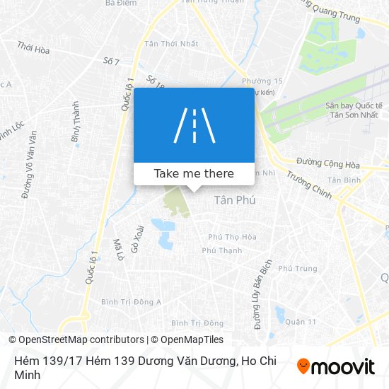 Hẻm 139 / 17 Hẻm 139 Dương Văn Dương map