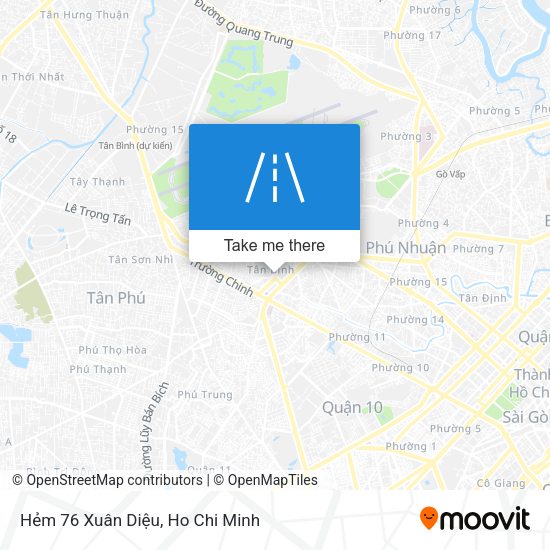 Hẻm 76 Xuân Diệu map