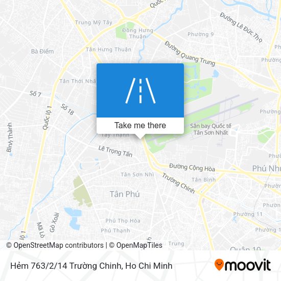 Hẻm 763/2/14 Trường Chinh map