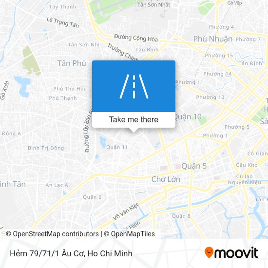 Hẻm 79/71/1 Âu Cơ map