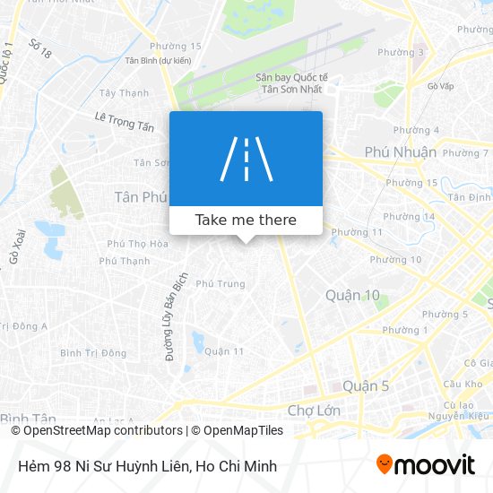 Hẻm 98 Ni Sư Huỳnh Liên map