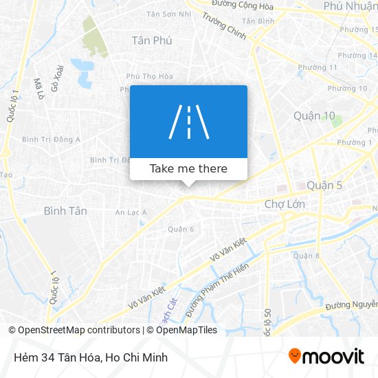 Hẻm 34 Tân Hóa map