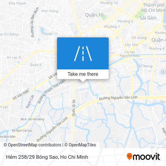 Hẻm 258/29 Bông Sao map