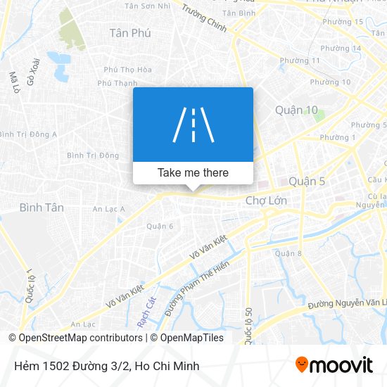 Hẻm 1502 Đường 3/2 map