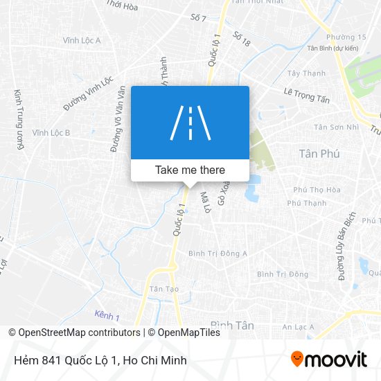Hẻm 841 Quốc Lộ 1 map