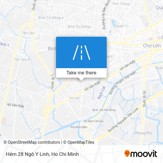 Hẻm 28 Ngô Y Linh map