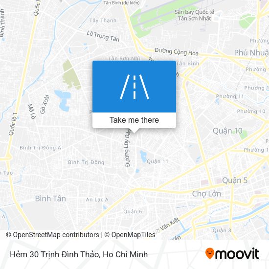 Hẻm 30 Trịnh Đình Thảo map