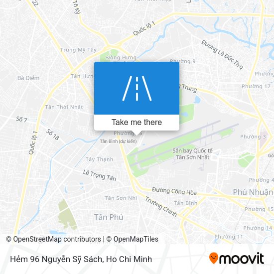Hẻm 96 Nguyễn Sỹ Sách map