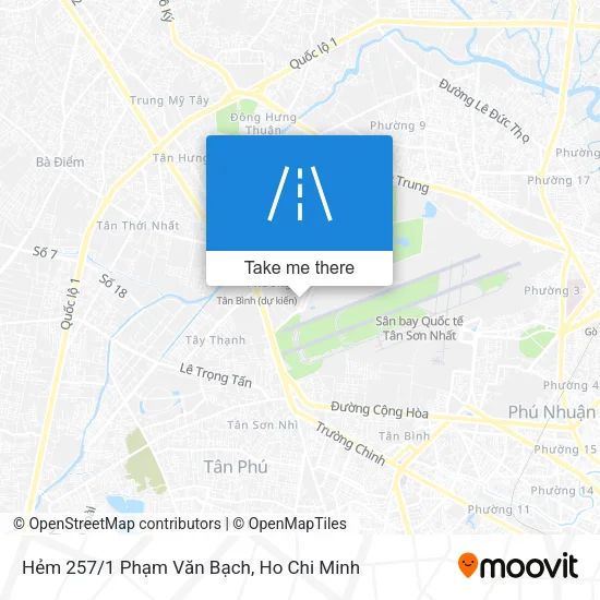 Hẻm 257/1 Phạm Văn Bạch map
