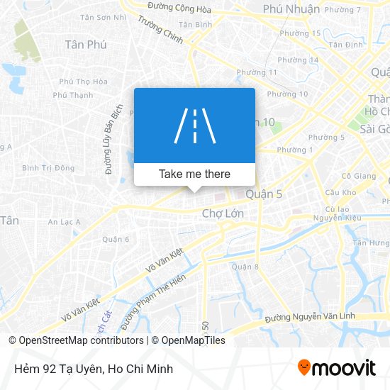 Hẻm 92 Tạ Uyên map