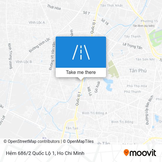 Hẻm 686/2 Quốc Lộ 1 map