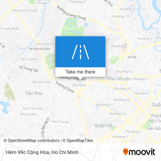 Hẻm 99c Cộng Hòa map