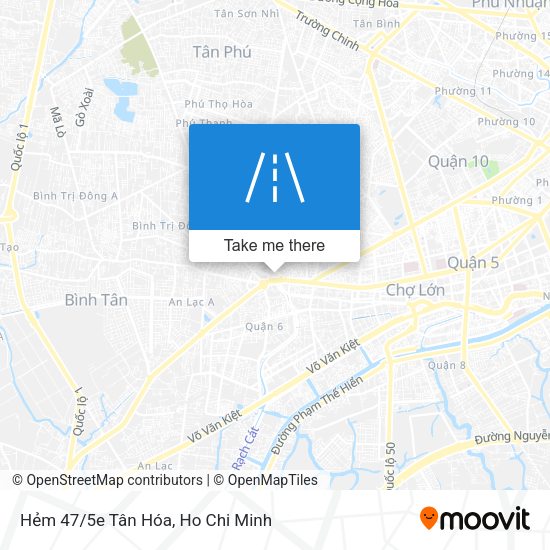 Hẻm 47/5e Tân Hóa map