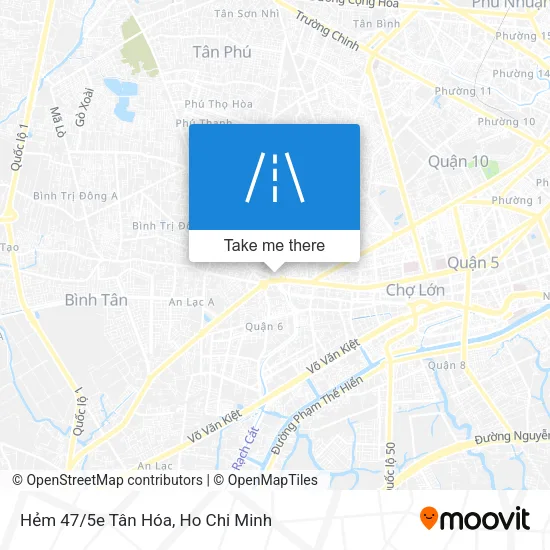Hẻm 47/5e Tân Hóa map