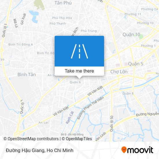 Đường Hậu Giang map