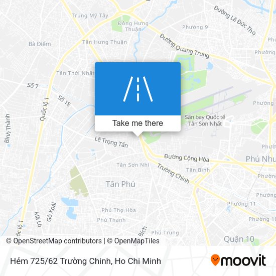 Hẻm 725/62 Trường Chinh map