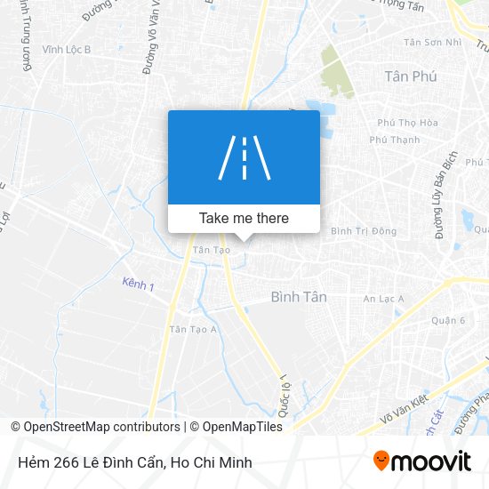 Hẻm 266 Lê Đình Cẩn map