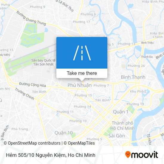 Hẻm 505/10 Nguyễn Kiệm map