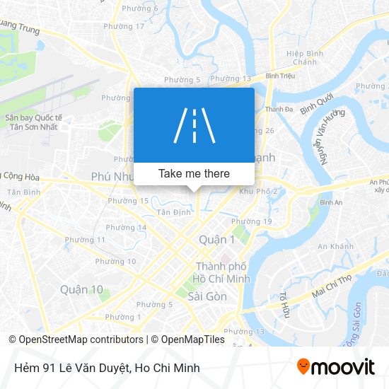 Hẻm 91 Lê Văn Duyệt map