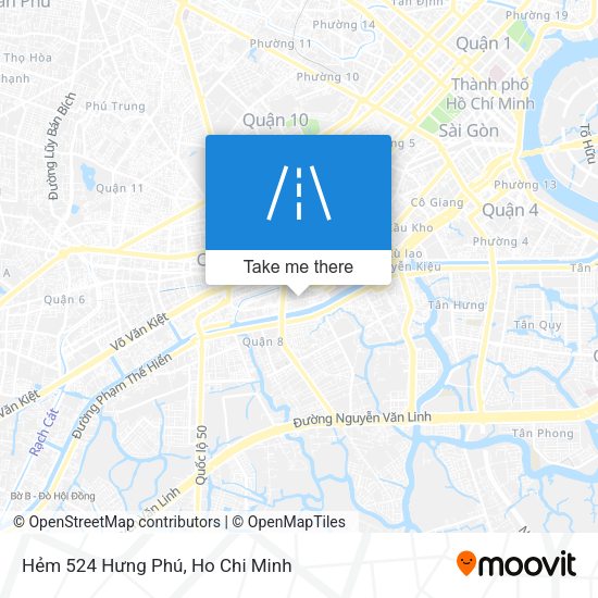 Hẻm 524 Hưng Phú map