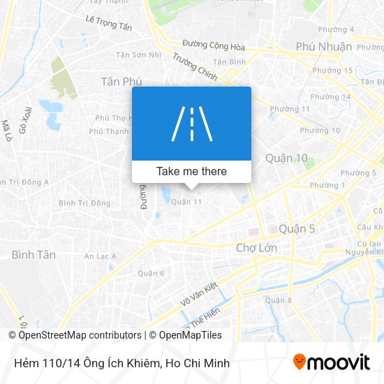 Hẻm 110/14 Ông Ích Khiêm map