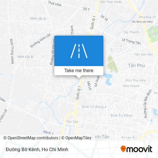 Đường Bờ Kênh map