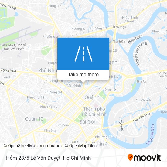 Hẻm 23/5 Lê Văn Duyệt map