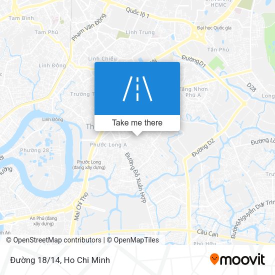 Đường 18/14 map