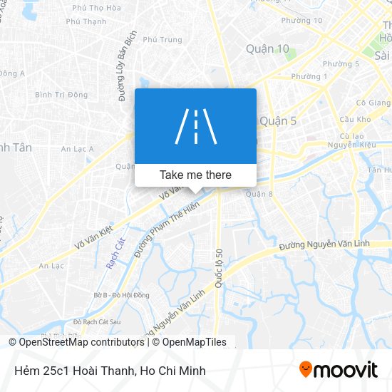 Hẻm 25c1 Hoài Thanh map