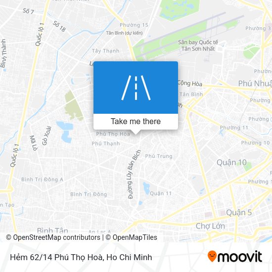 Hẻm 62/14 Phú Thọ Hoà map