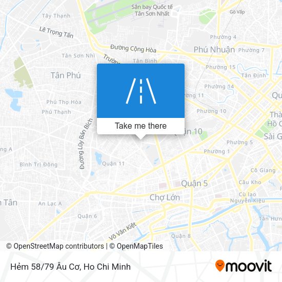 Hẻm 58/79 Âu Cơ map