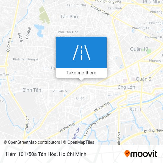 Hẻm 101/50a Tân Hóa map