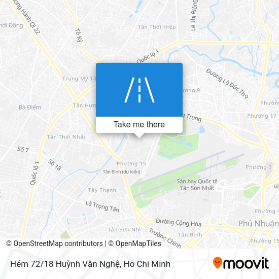 Hẻm 72/18 Huỳnh Văn Nghệ map