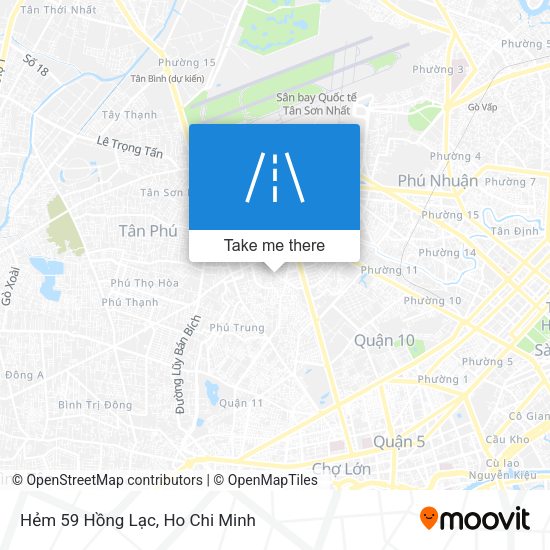 Hẻm 59 Hồng Lạc map