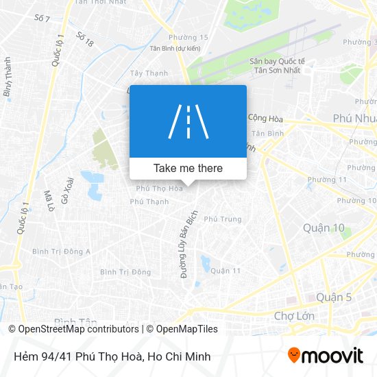 Hẻm 94/41 Phú Thọ Hoà map