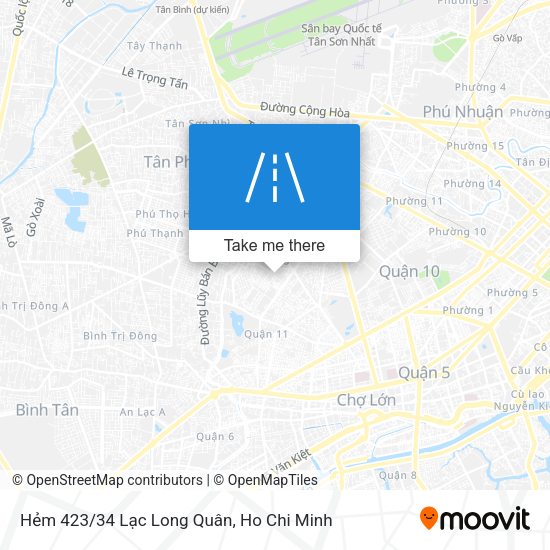 Hẻm 423/34 Lạc Long Quân map