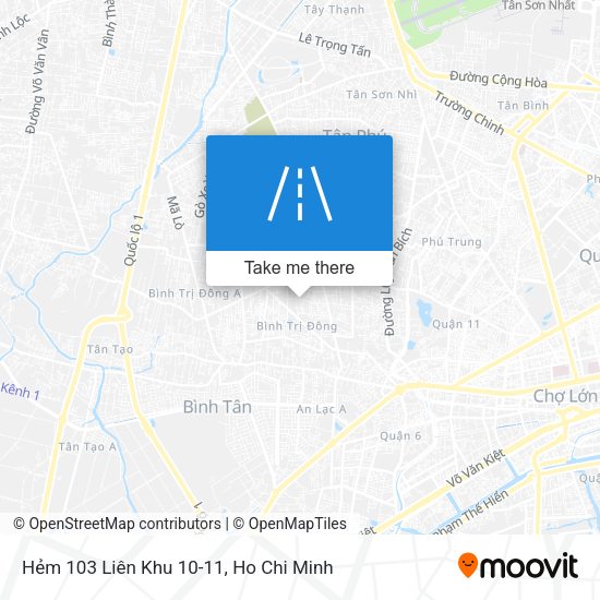 Hẻm 103 Liên Khu 10-11 map