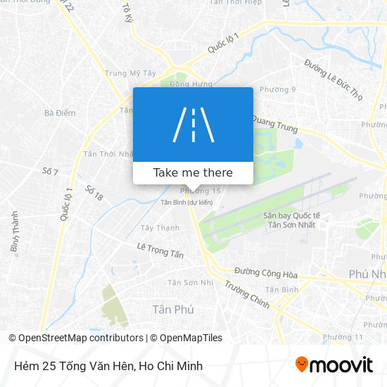 Hẻm 25 Tống Văn Hên map